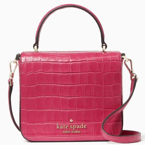 Kate Spade Pink Staci Square Crossbody Bag and Card Holder Bundle Set - Picture 5 of 15